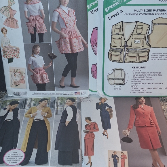 4 Simplicity Patterns 1940s -1950's vintage - Picture 6 of 10